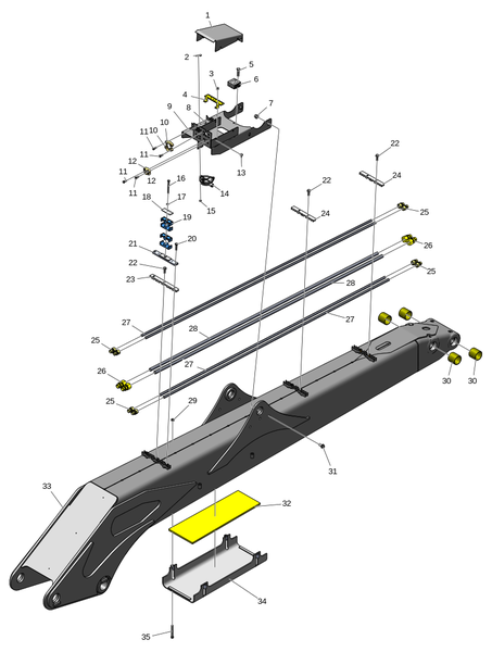Подъёмный рычаг