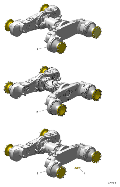 Оси тележки