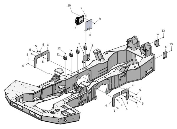 Защита, передняя рама