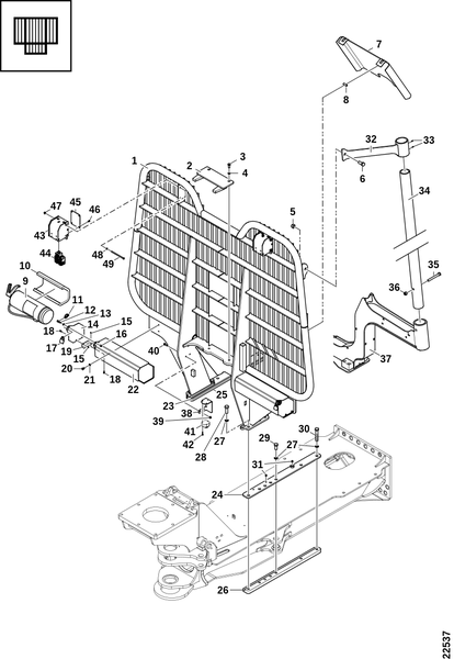 Передняя панель и стойки