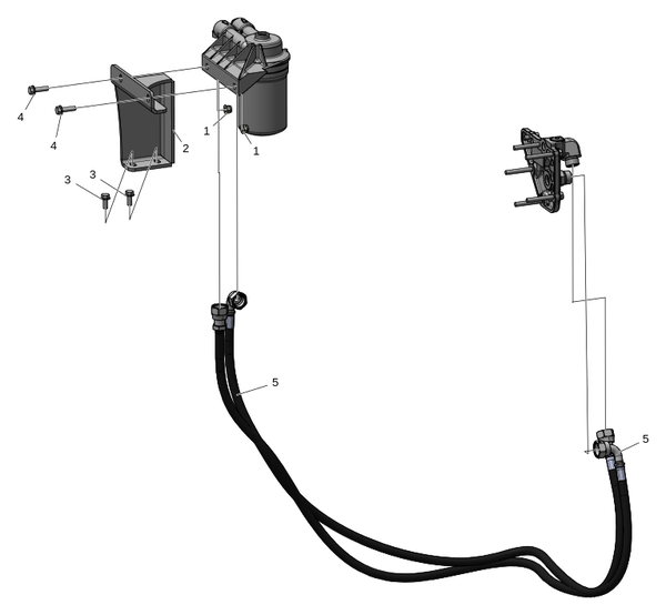 Удалённый масляный фильтр