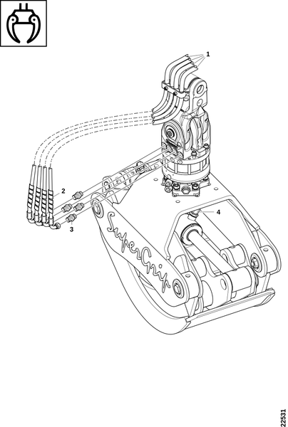 Соединительный шланг, ротатор, удлинительный блок ROTTNE