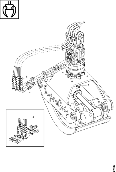 Соединительный шланг, ротатор, удлинительный блок CRANAB