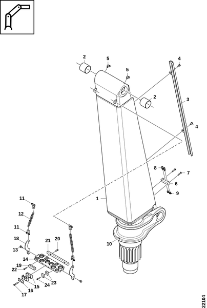 Стойка манипулятора
