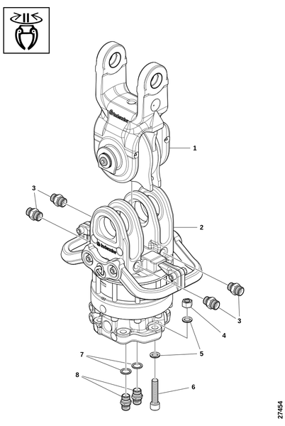 Ротатор, удлинительный блок s.09-