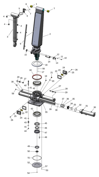 Поворотный стол и стойка манипулятора