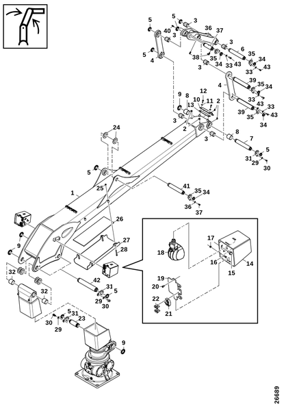 Подъёмный рычаг RK105
