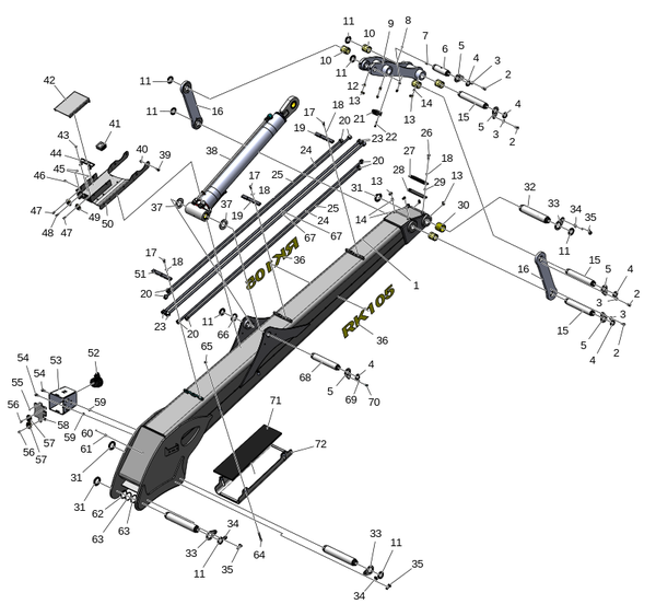 Длинный подъёмный рычаг