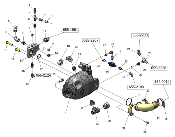Гидравлический насос,​ A11VO 110 "D"