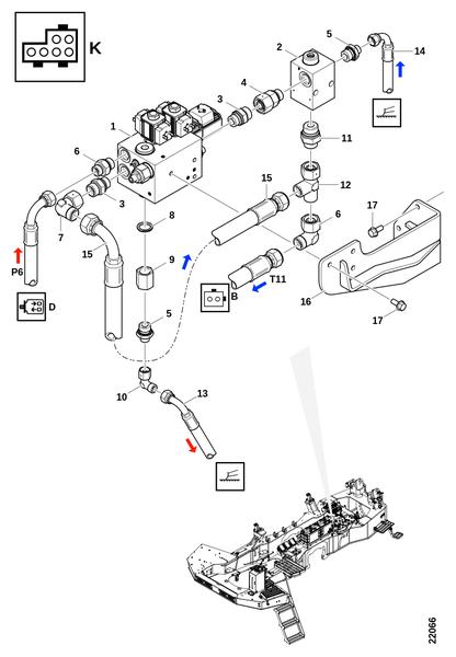 Клапан, отвал "K"