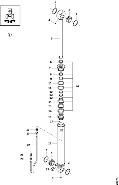 Гидроцилиндр, рулевое управление