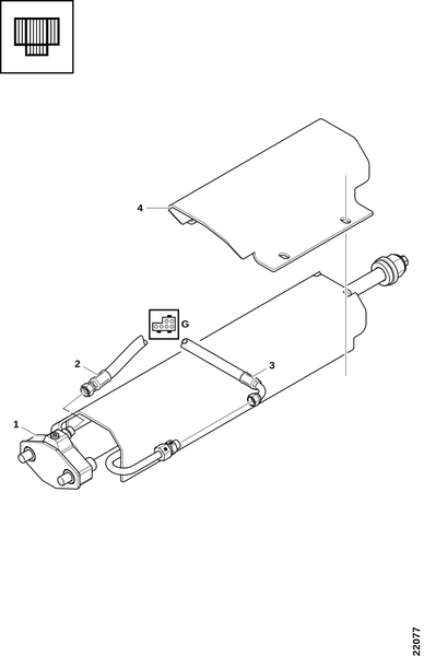 Соединения, гидроцилиндр передней панели