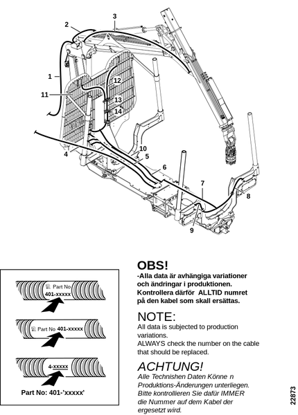 Электропроводка задней рамы