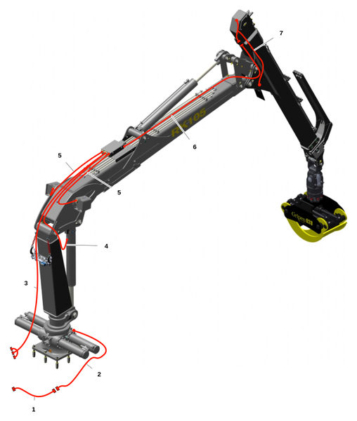 Кабелирование, манипулятор