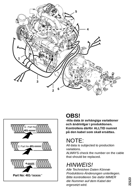 Электропроводка, двигатель и насосы
