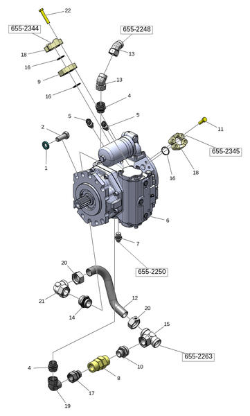 Гидростатический насос, A4VG 110 "C"
