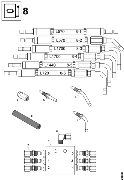Блок смазки 8