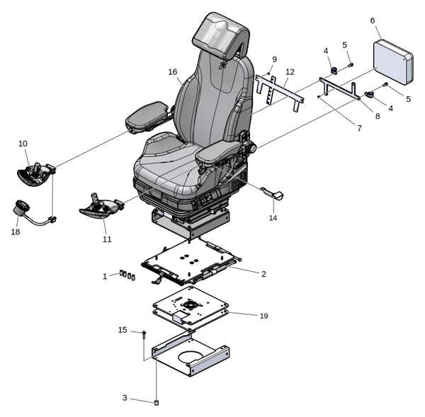 Сиденье, BEGE 3100 24V