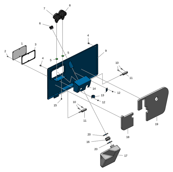 Сервисный люк левый