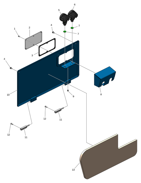 Сервисный люк распределительная коробка