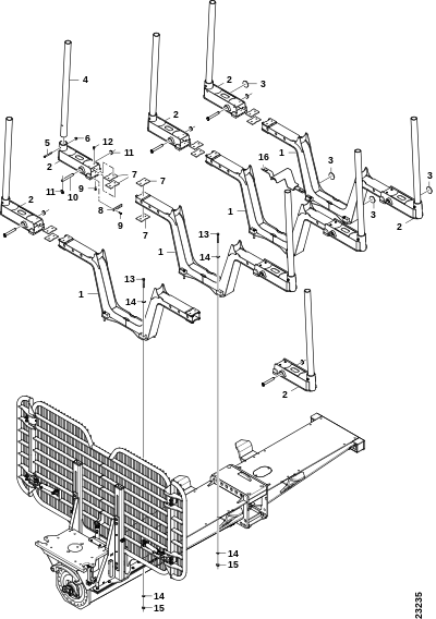 Стойки, широкая нагрузка