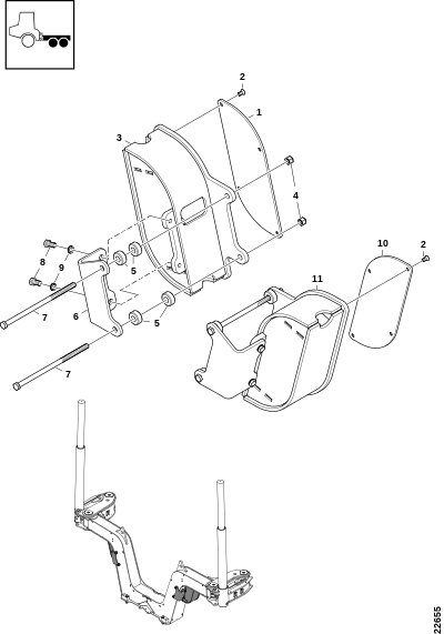 Консоли ламп, широкие грузовые стойки XL