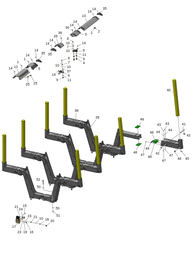 Гидравлические стойки, широкая нагрузка