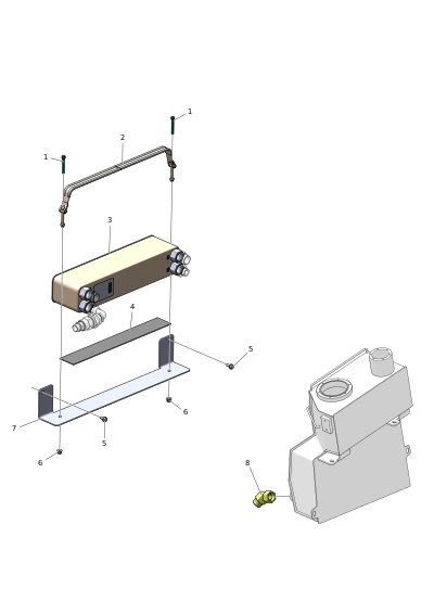 Комплект теплообменника Aftermarket