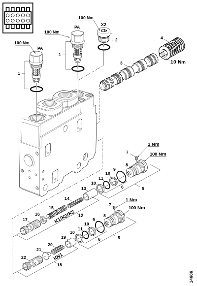 Секция управления K170LS, продолжение
