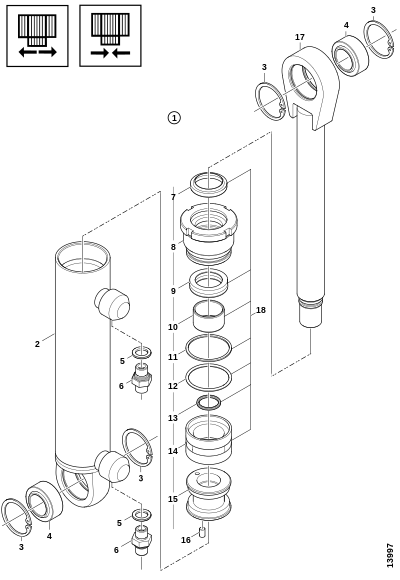 Гидроцилиндр, широкая нагрузка