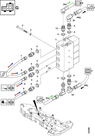 Сервисный блок Лестница/Дифференциал "G"
