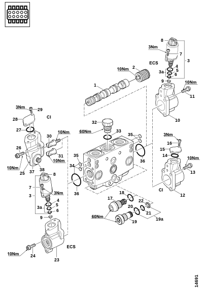Секция управления P70CP