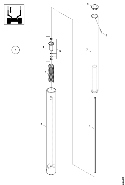 Телескопическая стойка