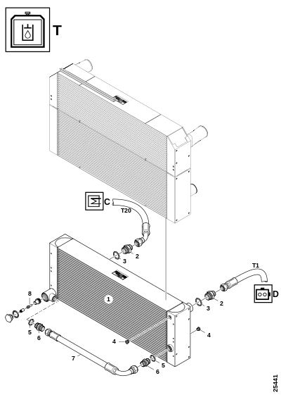 Масляный радиатор "T"