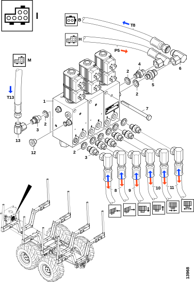 Клапан, передняя панель