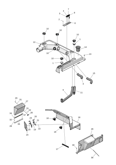 Панели, задние