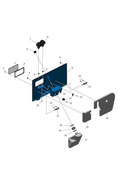 Сервисный люк левый