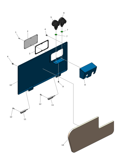 Сервисный люк распределительной коробки