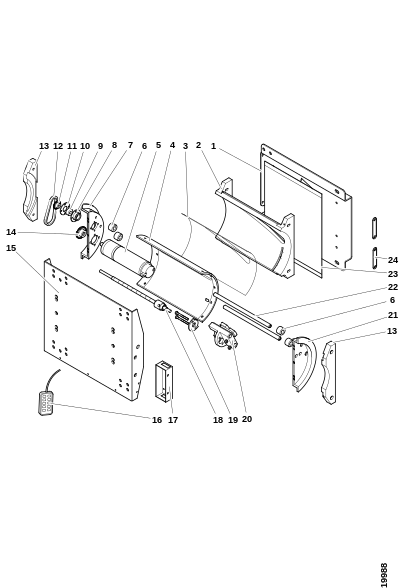 Сиденье Right, S/S Наклон