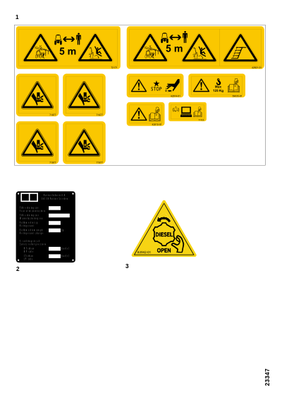 Наклейки безопасности 3