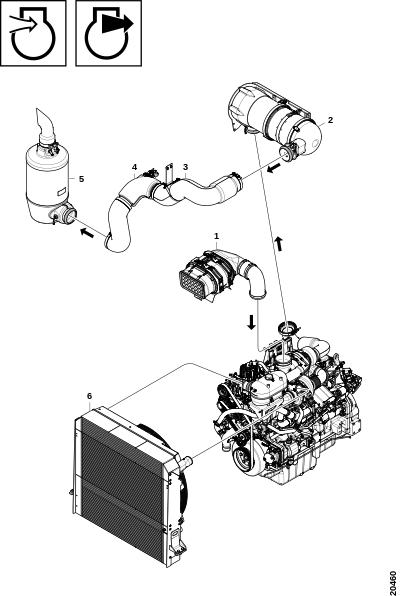 Обзор, система воздуха/выхлопа