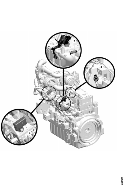 Датчик, левая сторона