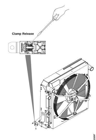 Крепежный зажим, только F18D