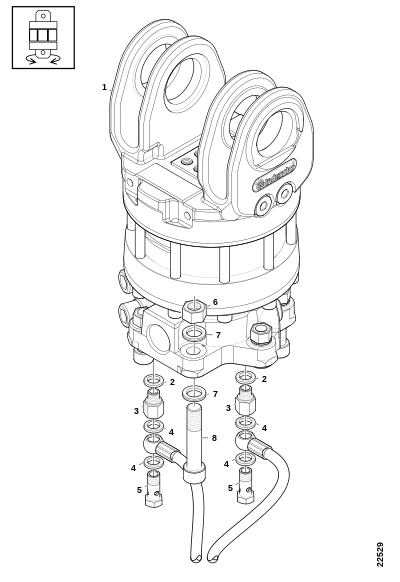 Ротатор G123A LS для CRANAB