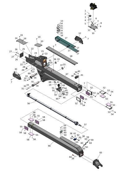 Рычаг стрелы RCA