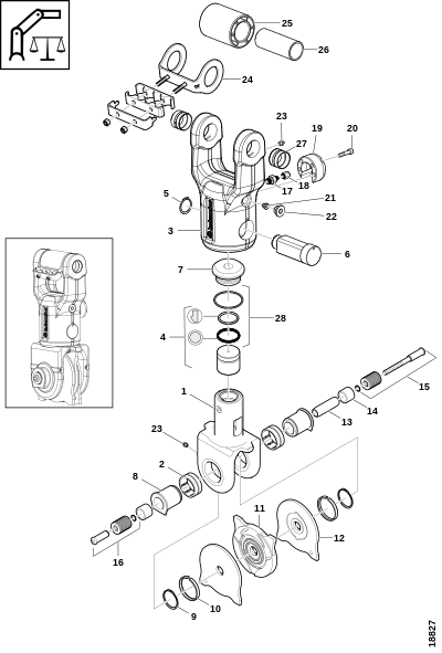 Соединение шкалы MPB 1-184