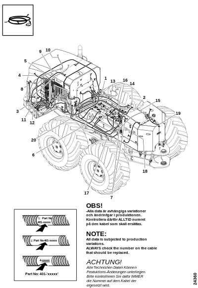 Электропроводка передней рамы