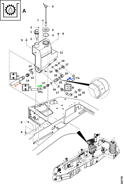Гидравлический масляный бак "A"