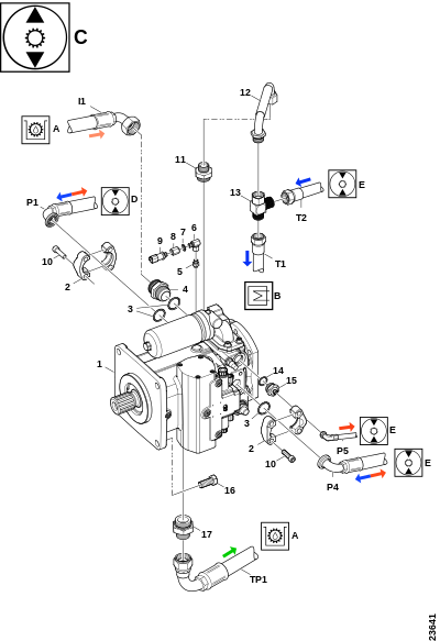 Гидростатический насос AA4VG 180 "G"