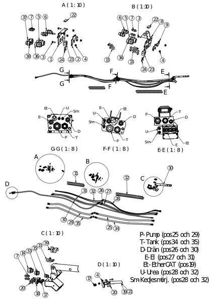 Шланги и ниппели, DT RK220